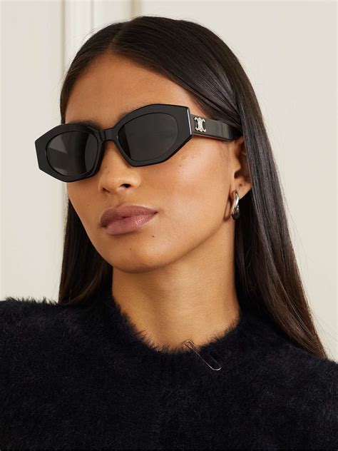 celine blue sunglasses cat eye|celine 54mm cat eye sunglasses.